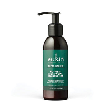 Sukin Super Greens Nutrient Rich Facial Moisturiser - 125mL